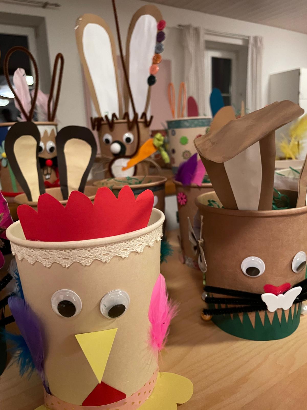 Osterbasteln - Kinderkrippe Knirpsenvilla