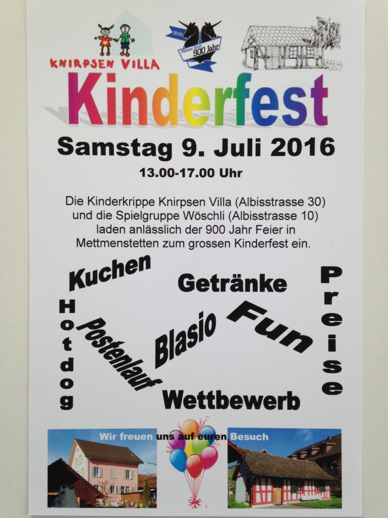 Kinderfest 9. Juli 2016